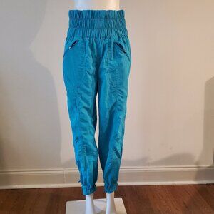 Zenana Casual Woven Joggers Track Pants Blue Size S